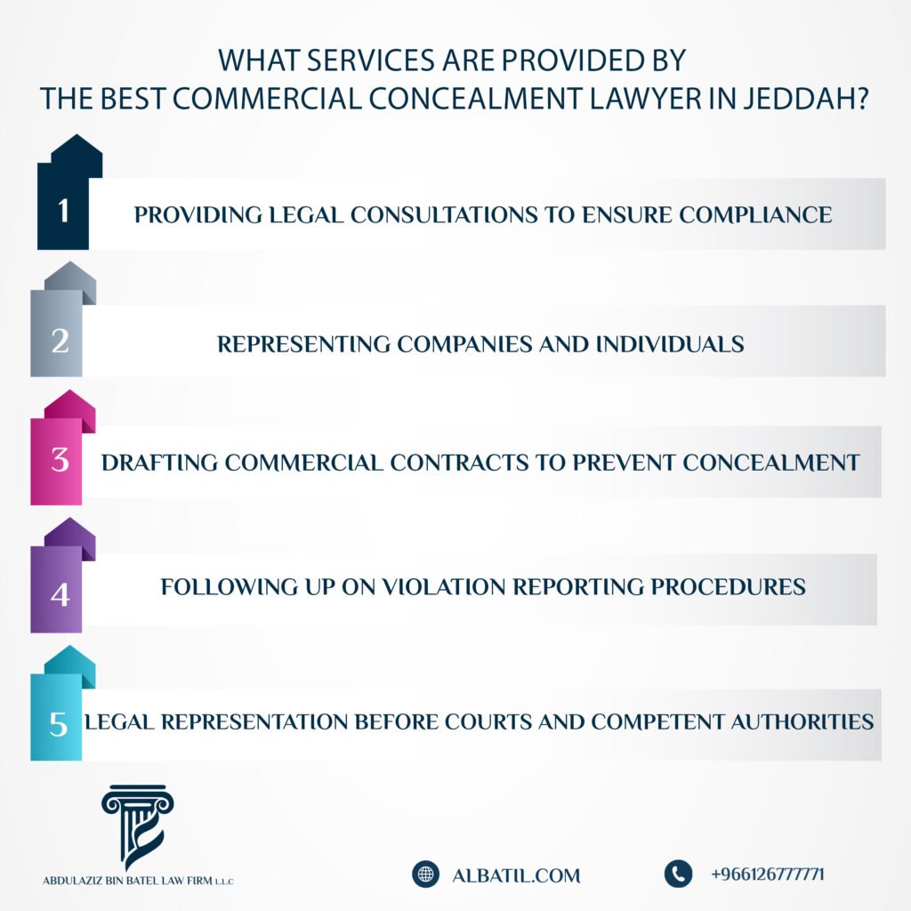 What Services are Provided by the Best Commercial Concealment Lawyer in Jeddah?